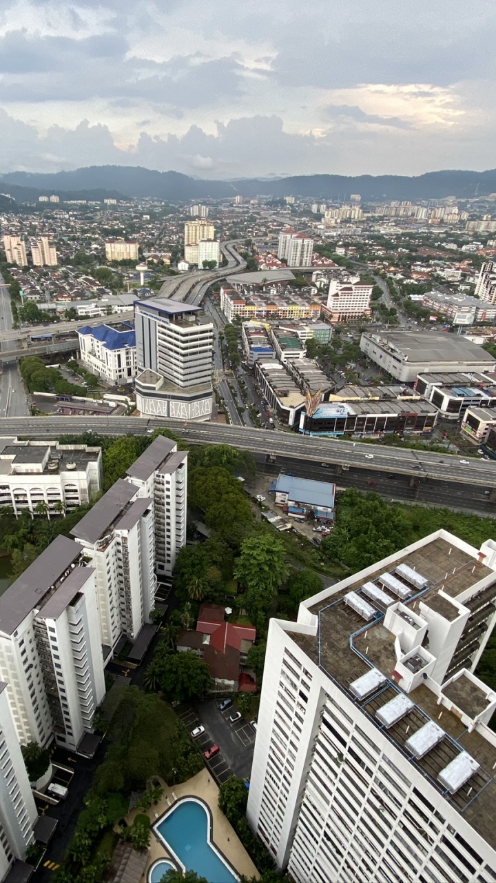 Stadtgebiet, Nachbarschaft, Wohngebiet, Städtebau, Birds Eye View. Wallpaper in 720x1280 Resolution