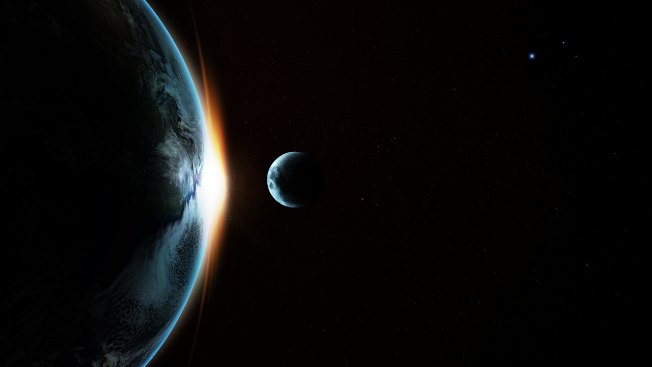 月亮, 这个星球, 外层空间, 天文学对象, 气氛 壁纸 1280x720 允许