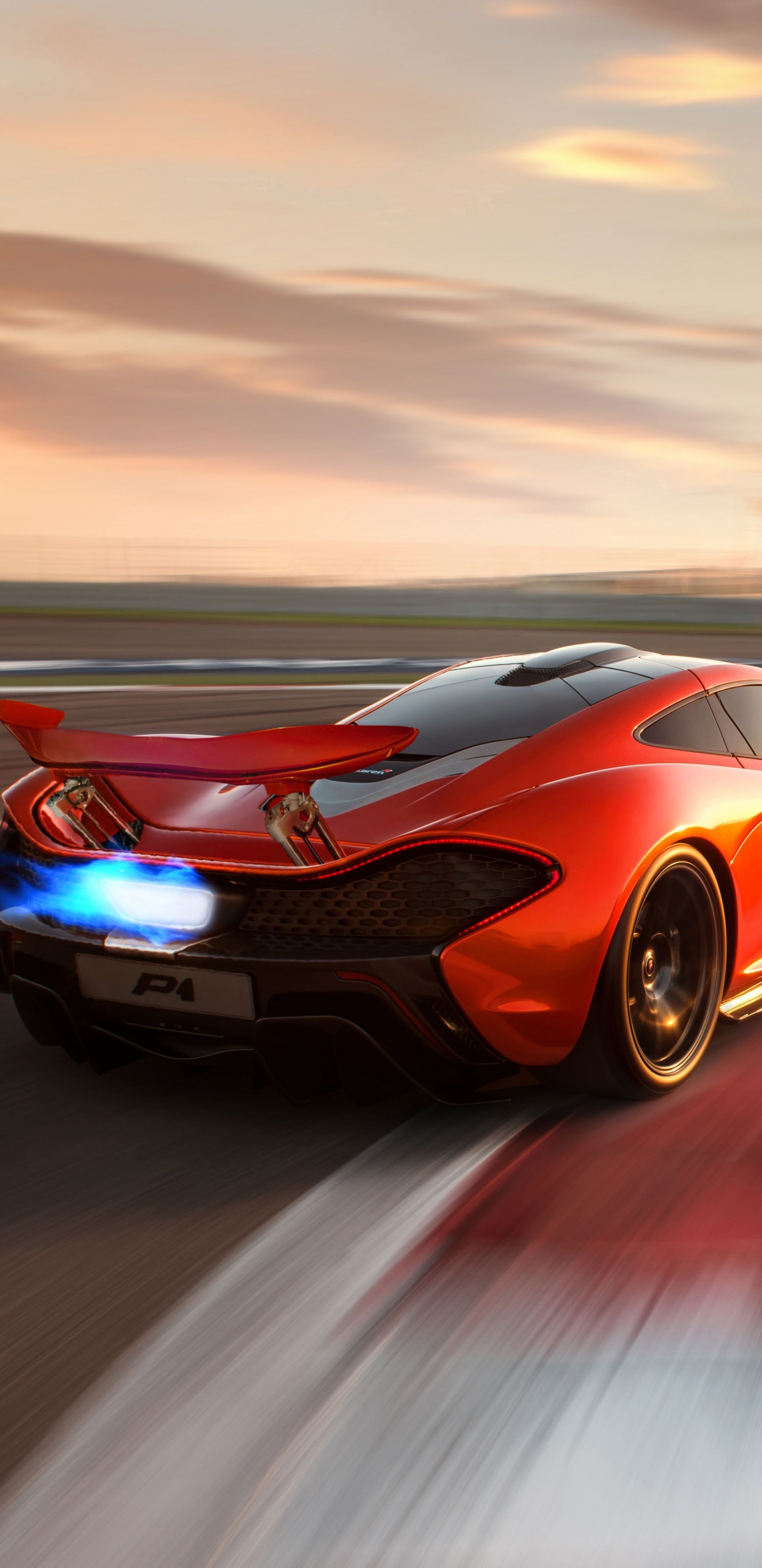 Porsche 911 Orange et Noire Sur Route Pendant la Journée. Wallpaper in 1440x2960 Resolution