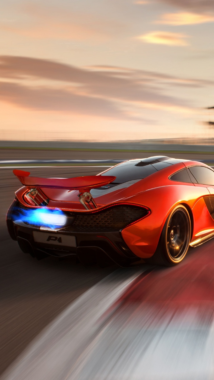 Porsche 911 Orange et Noire Sur Route Pendant la Journée. Wallpaper in 720x1280 Resolution