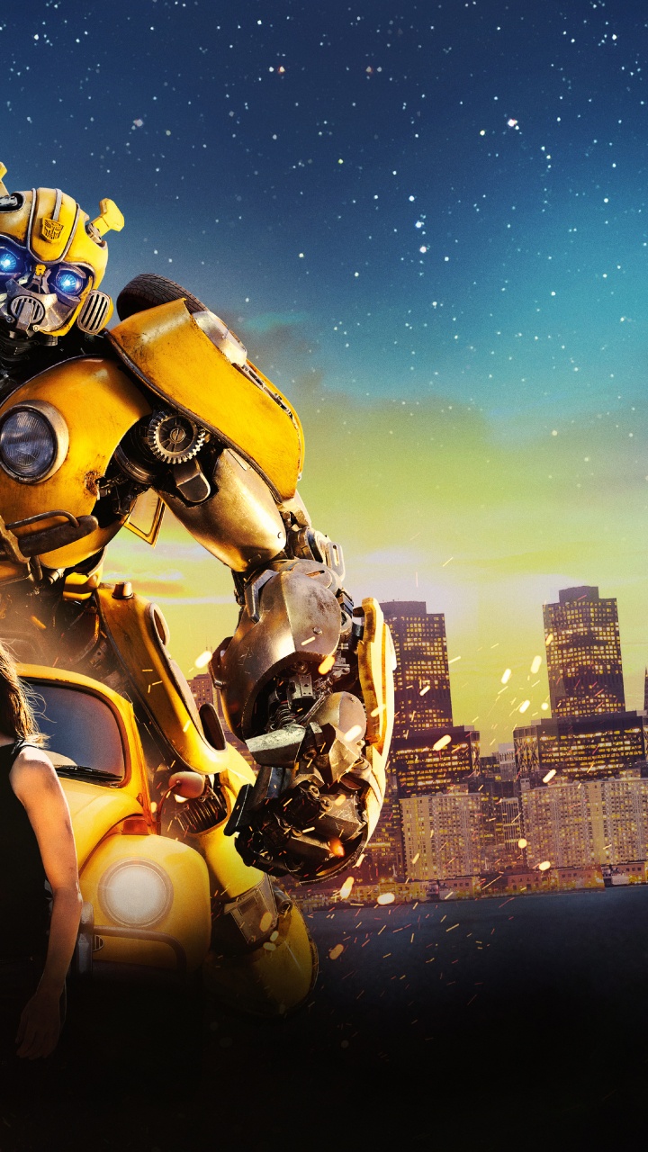 Robot, Bumblebee, Transformers, Astronomical Object, Space. Wallpaper in 720x1280 Resolution