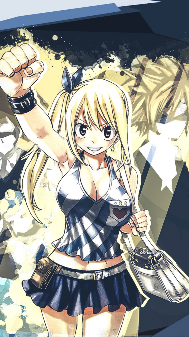Anime-Charakter Mit Blonden Haaren. Wallpaper in 750x1334 Resolution