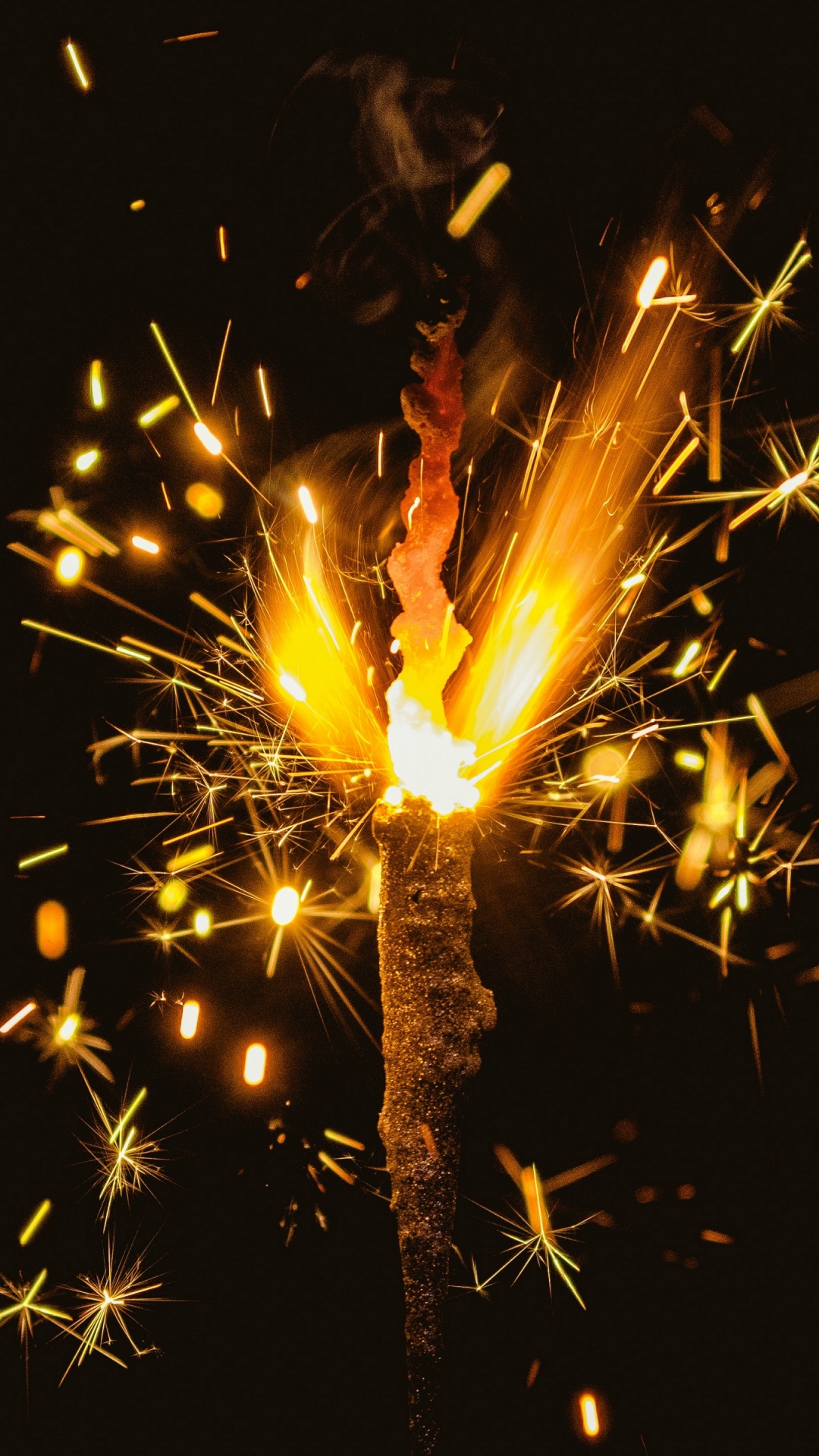 Fire in The Middle of The Woods. Wallpaper in 1080x1920 Resolution