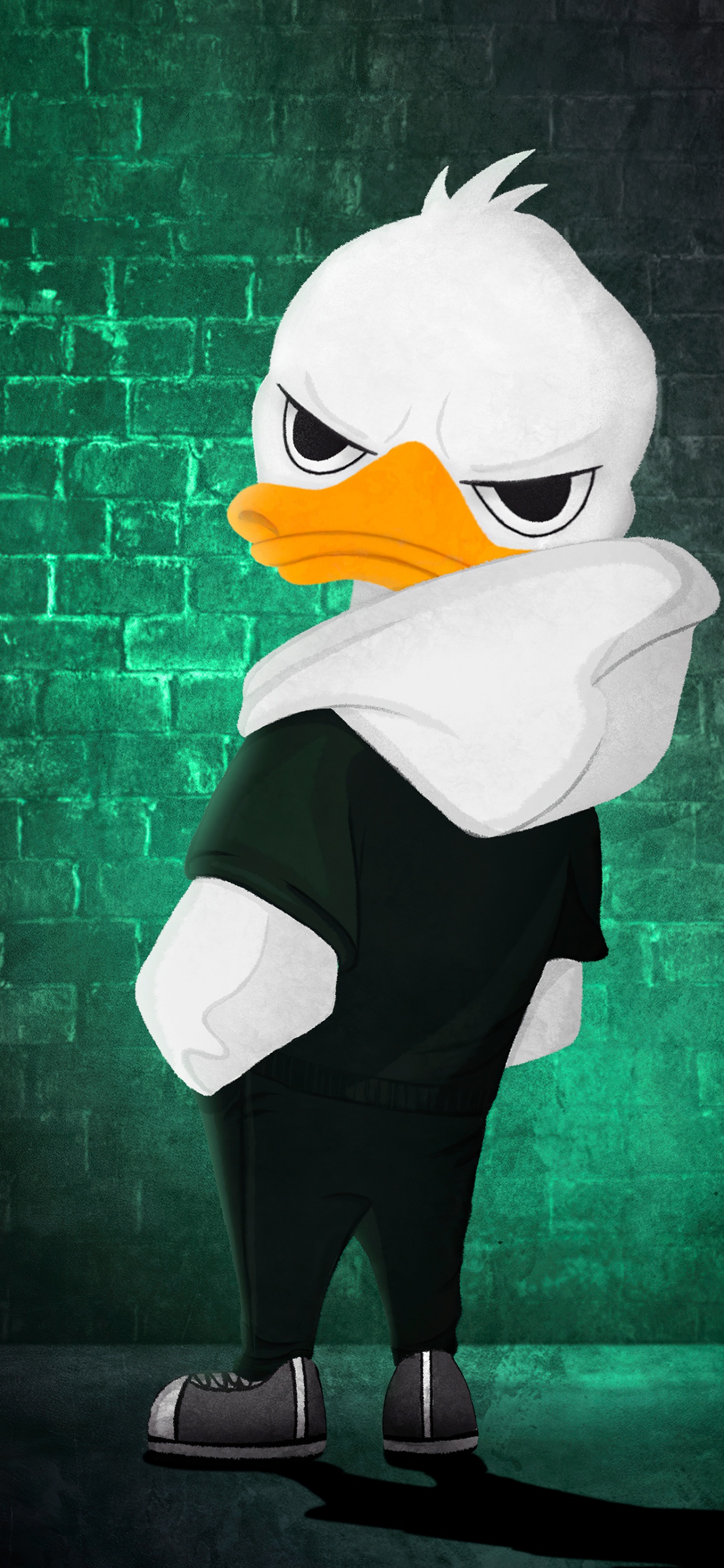 Street Duck. Wallpaper in 1242x2688 Resolution