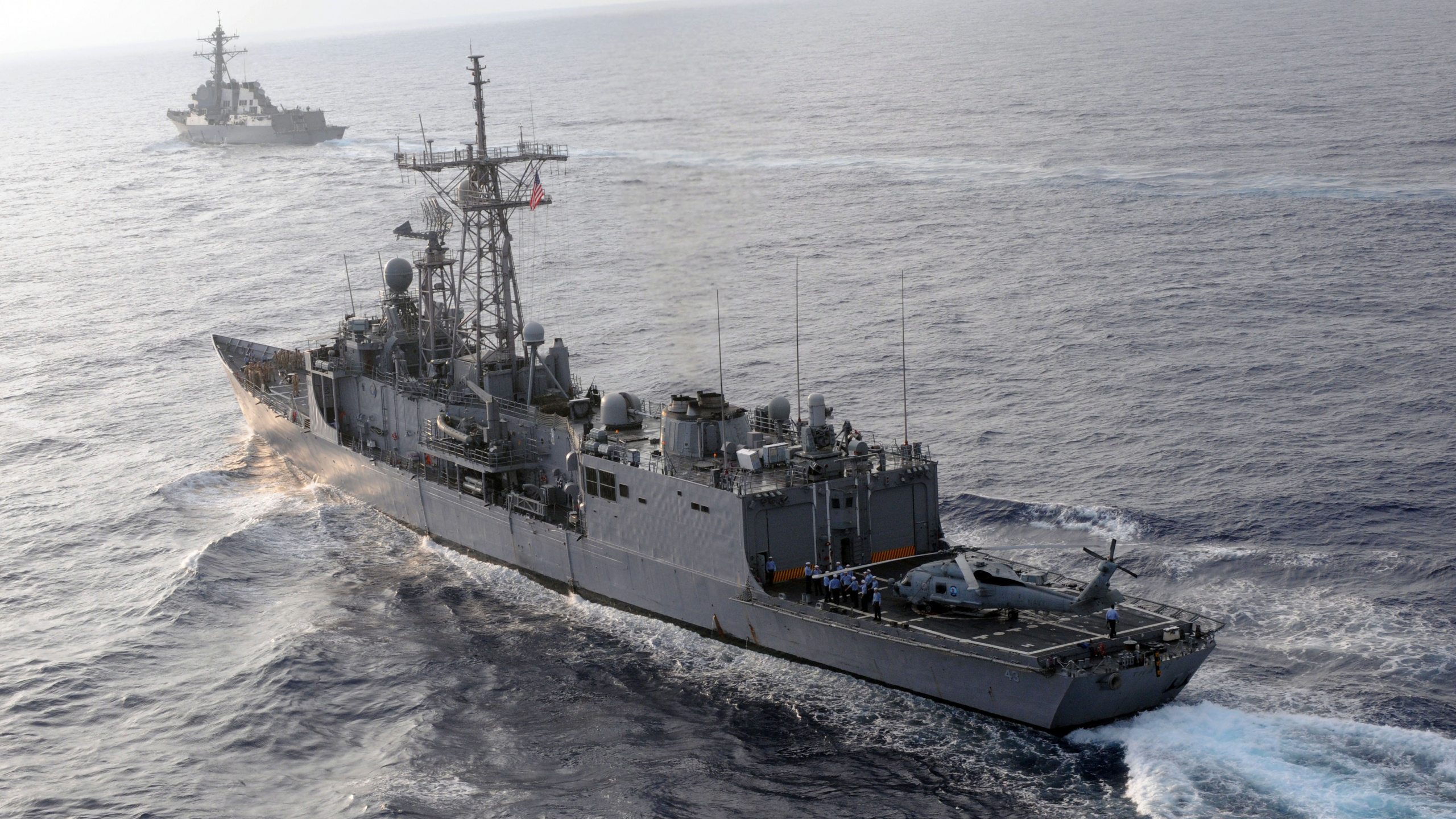 Fregatte, United States Navy, Kriegsschiff, Marine-Schiff, Schiff. Wallpaper in 2560x1440 Resolution