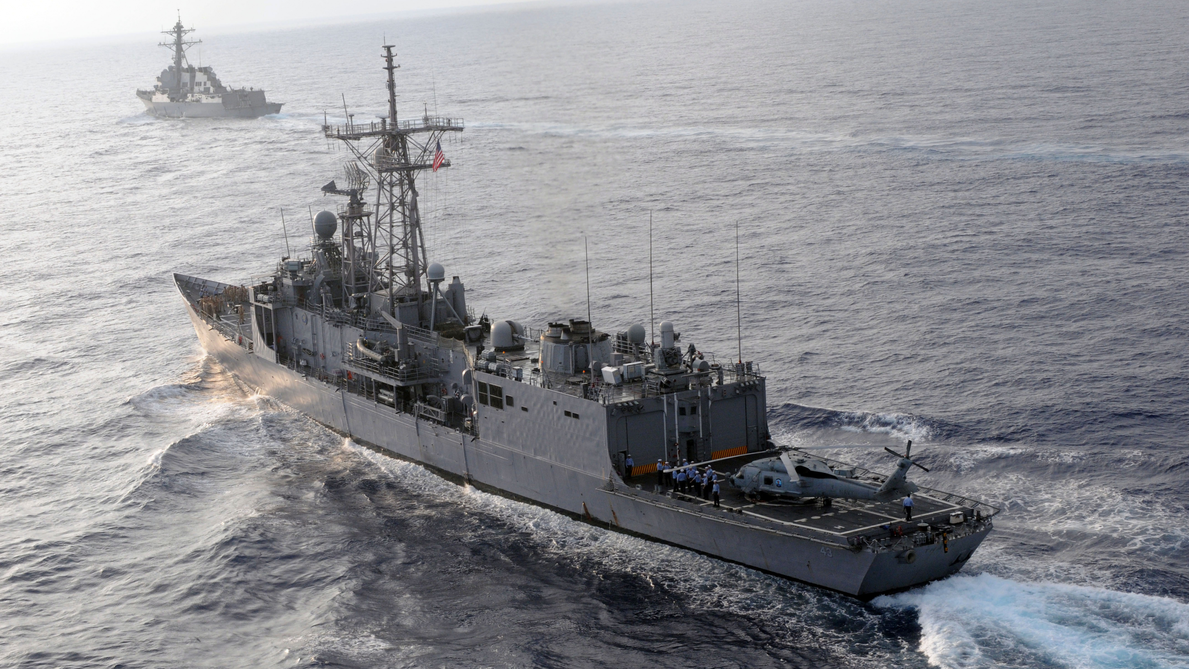 Fregatte, United States Navy, Kriegsschiff, Marine-Schiff, Schiff. Wallpaper in 3840x2160 Resolution