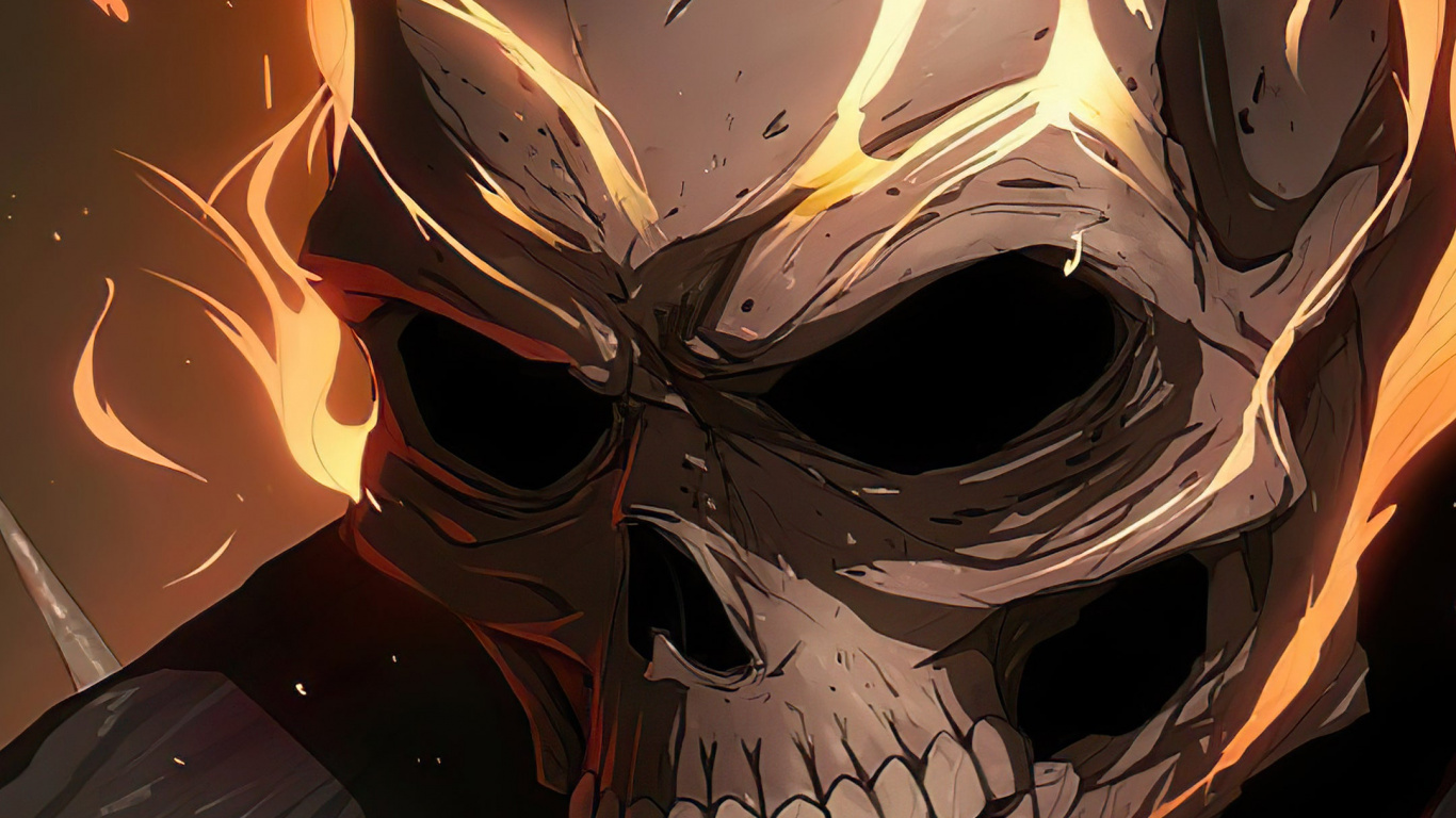 Ghost Rider Illustration, Ghost Rider, Art, Marvel Comics, Drawing. Wallpaper in 1366x768 Resolution