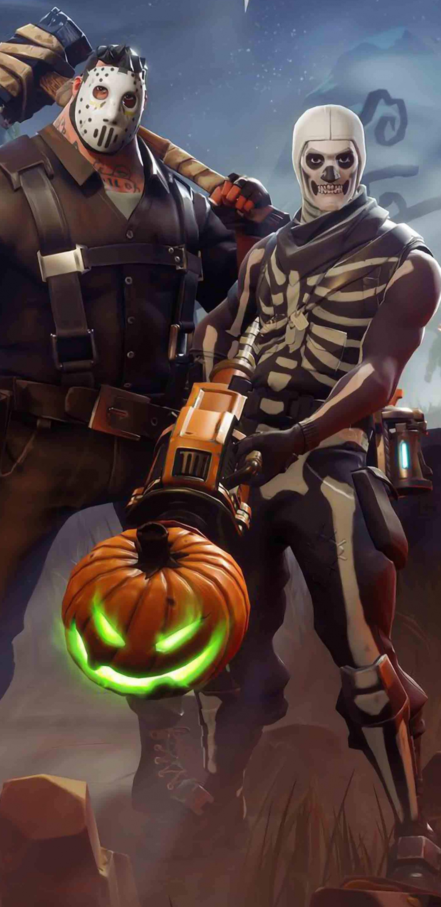 Fortnite, Lace, Skull Ranger, The Ice King, Epic Games. Wallpaper in 1440x2960 Resolution