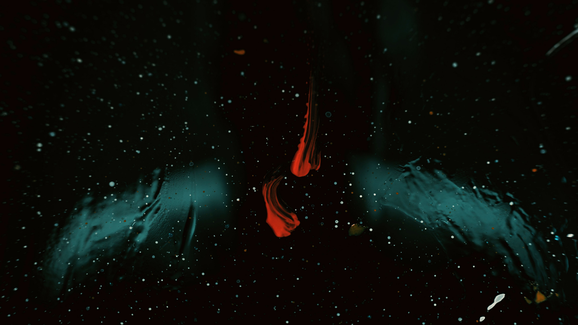 Blue and Red Light in Dark Room. Wallpaper in 1920x1080 Resolution