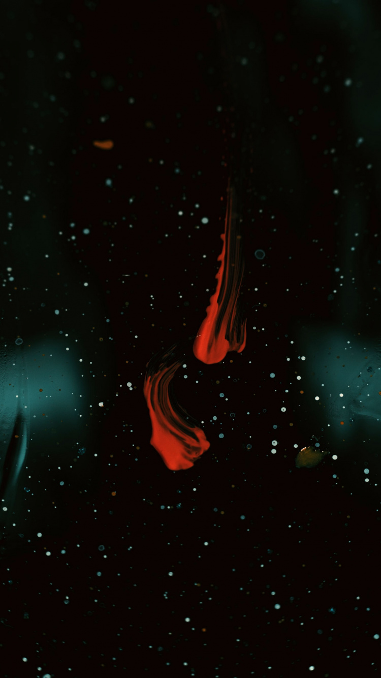 Lumière Bleue et Rouge Dans Une Pièce Sombre. Wallpaper in 750x1334 Resolution