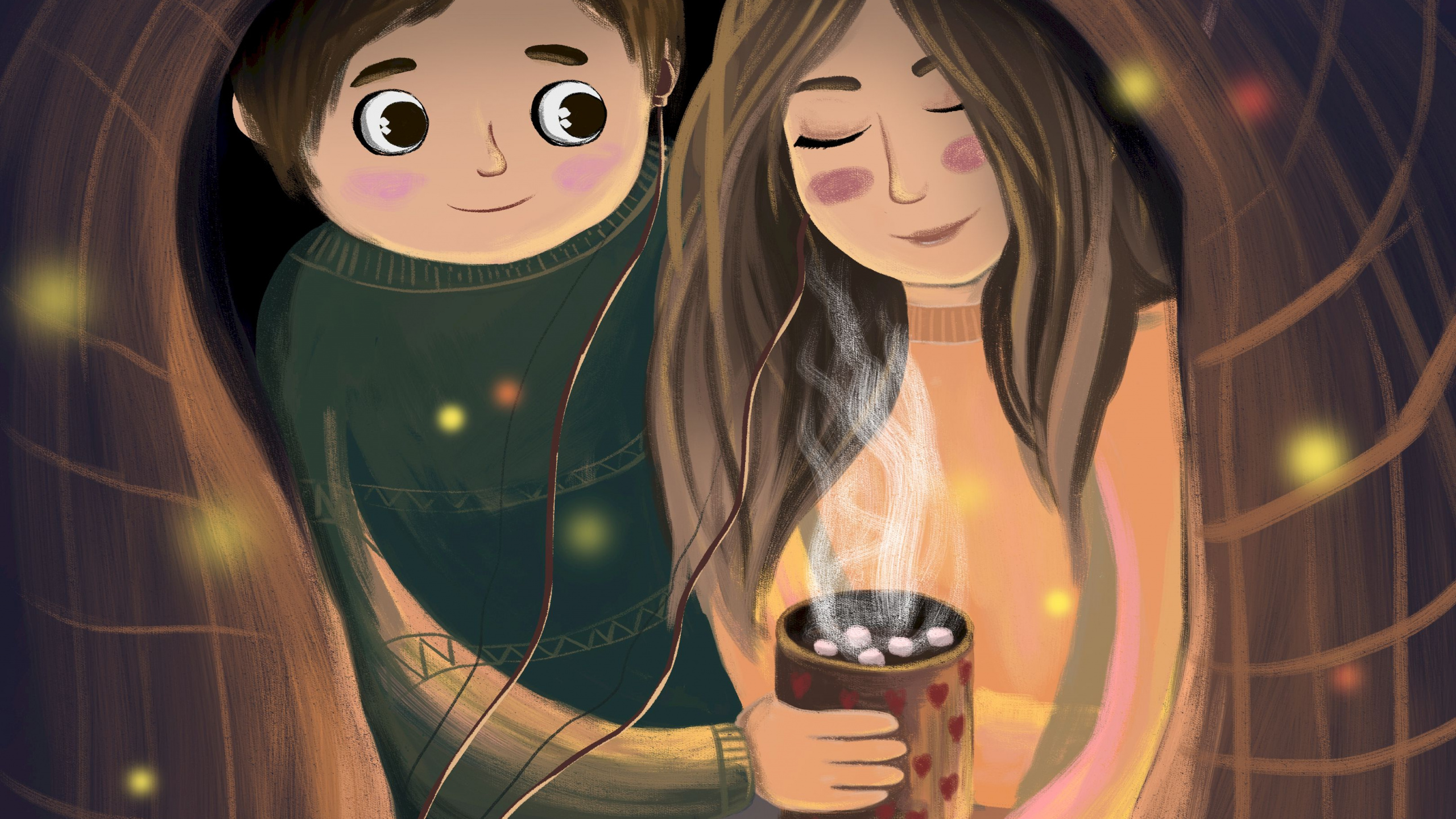 卡通, 首歌, 艺术, 食品, 礼服 壁纸 2560x1440 允许