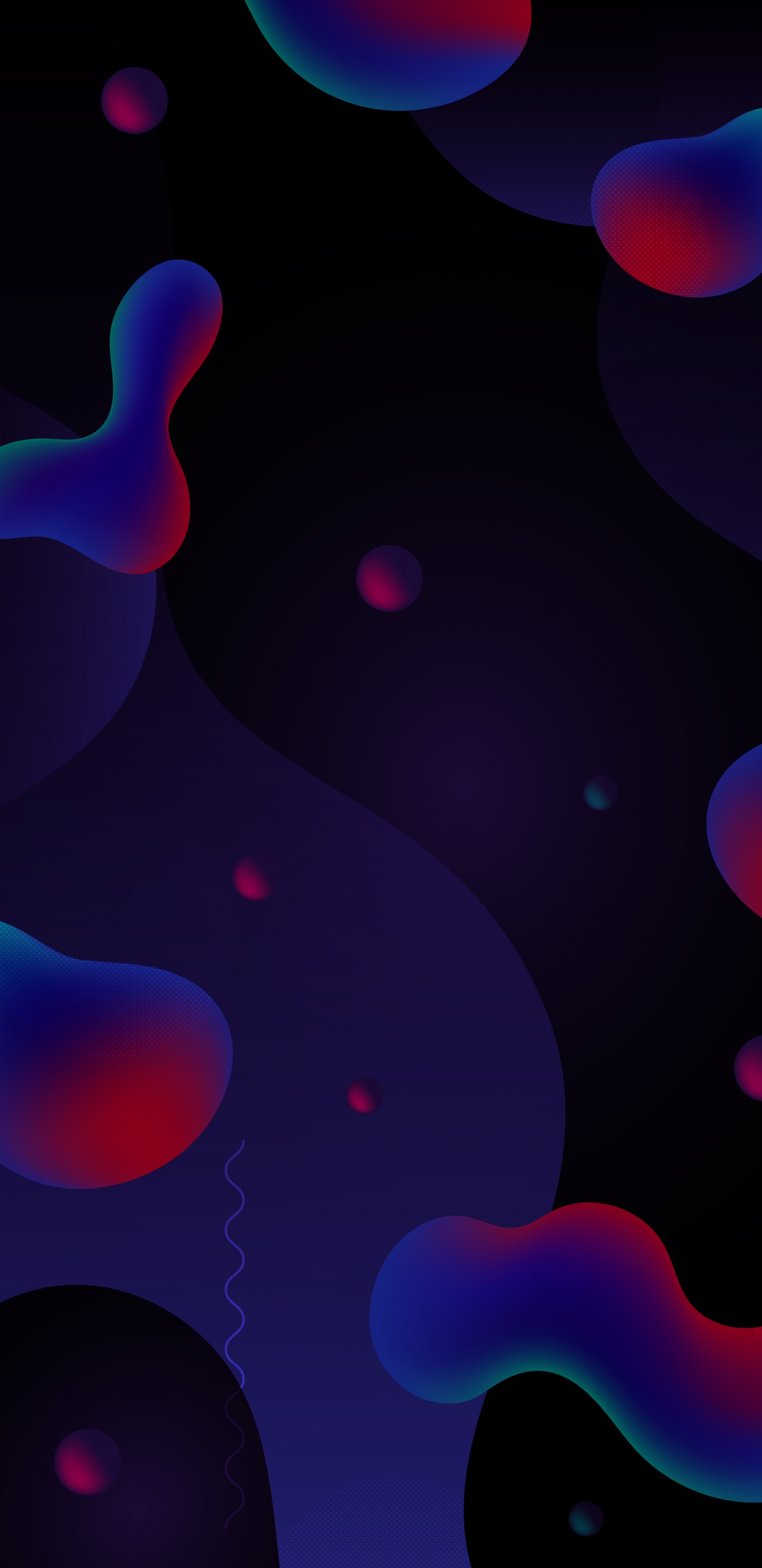 光, 分形技术, 色彩, 紫色的, 黑色的 壁纸 1440x2960 允许