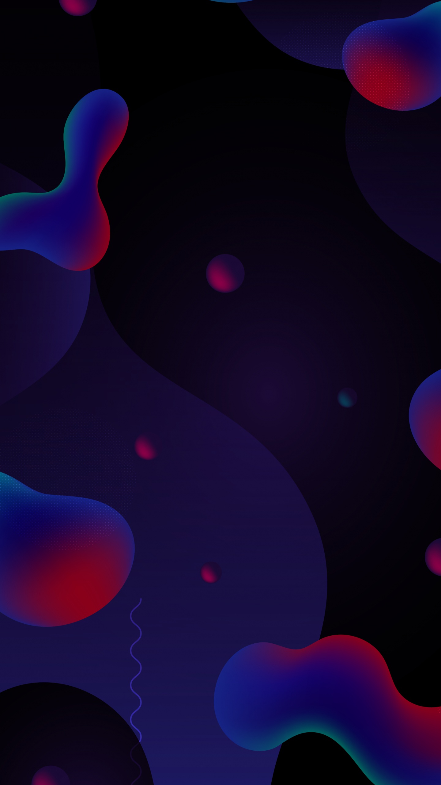 Licht, Fraktale Kunst, Farbigkeit, Purpur, Schwarz. Wallpaper in 1440x2560 Resolution