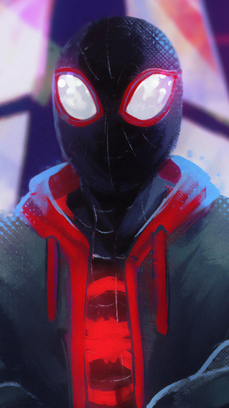 Black and Red Mask With Blue Eyes. Wallpaper in 750x1334 Resolution