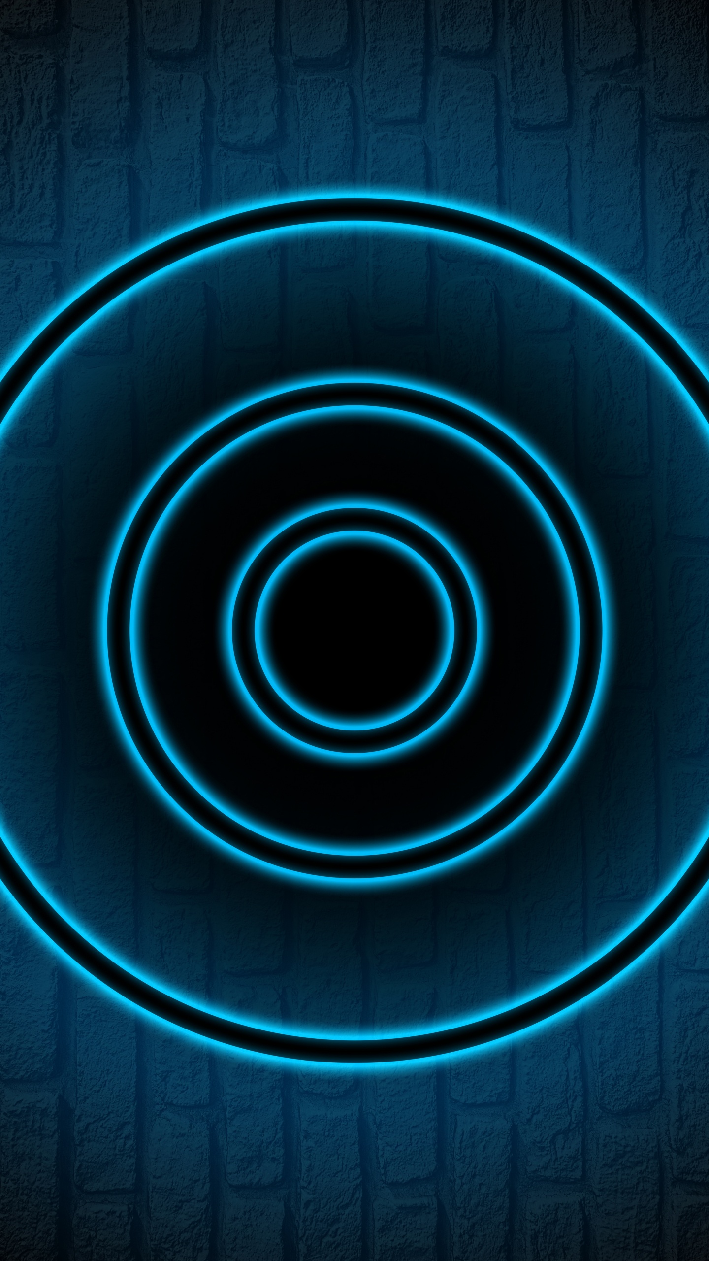 圆圈, 气体, 艺术, 对称, 电蓝色的 壁纸 1440x2560 允许