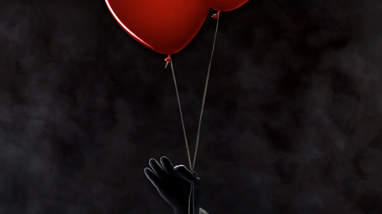 Pennywise, Ballon, Menschlichen Körper, Blütenblatt, Geste. Wallpaper in 1280x720 Resolution