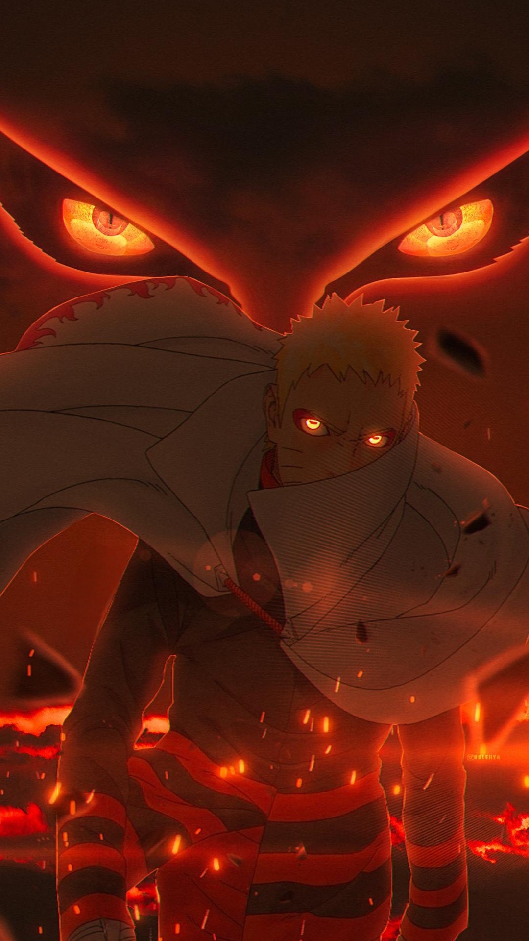 Dessin Animé, Sasuke Uchiha, Naruto Uzumaki, L'éclairage Automobile, Ambre. Wallpaper in 1080x1920 Resolution