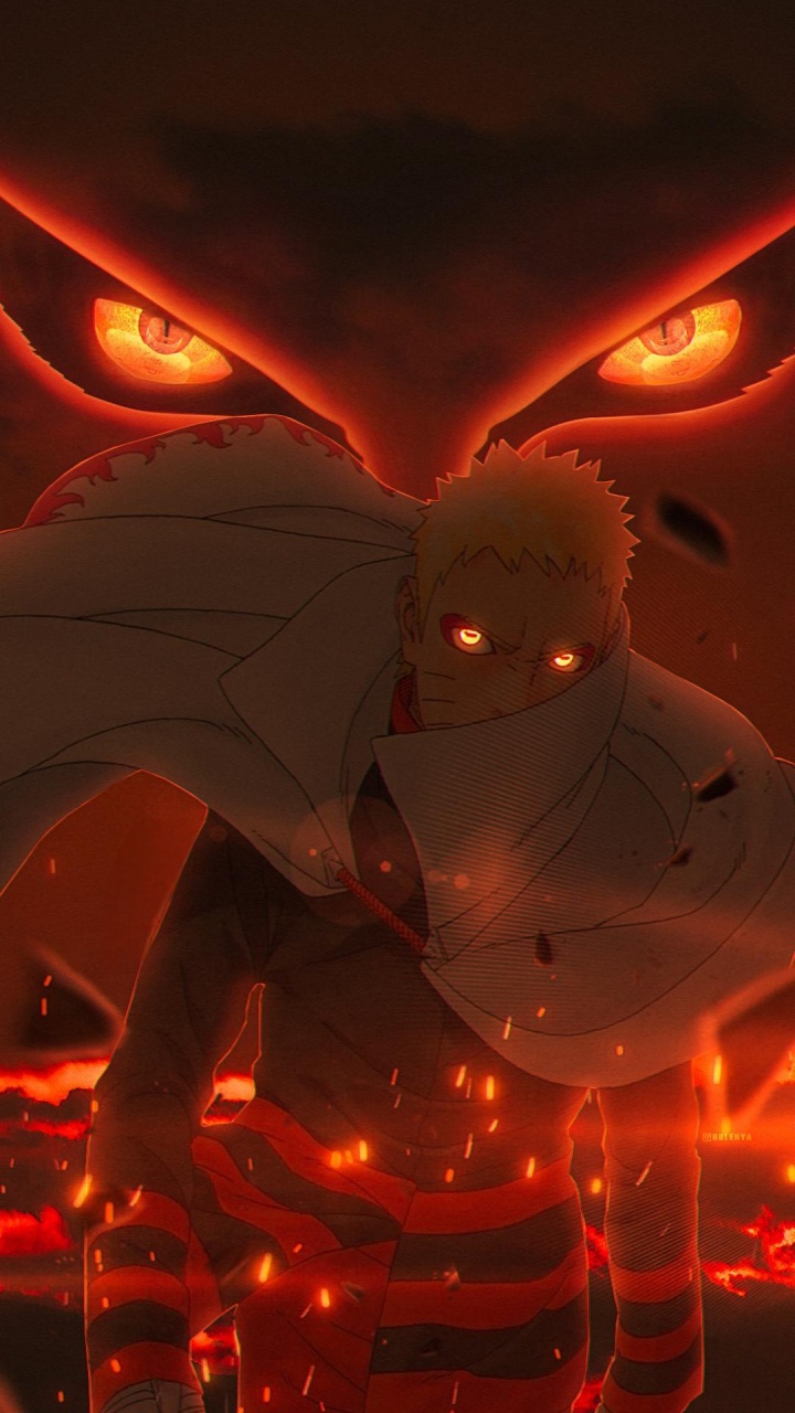 Dessin Animé, Sasuke Uchiha, Naruto Uzumaki, L'éclairage Automobile, Ambre. Wallpaper in 720x1280 Resolution