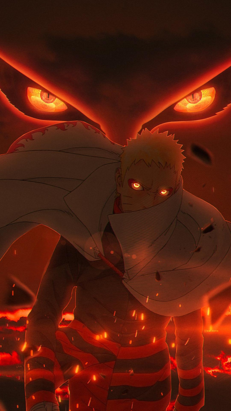 Man, Animated Cartoon, Sasuke Uchiha, Naruto Uzumaki, Automotive Lighting. Wallpaper in 750x1334 Resolution