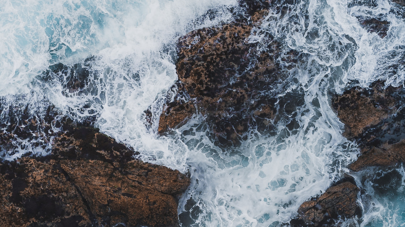 海洋, 大海, 海岸, 性质, 岸边 壁纸 1366x768 允许