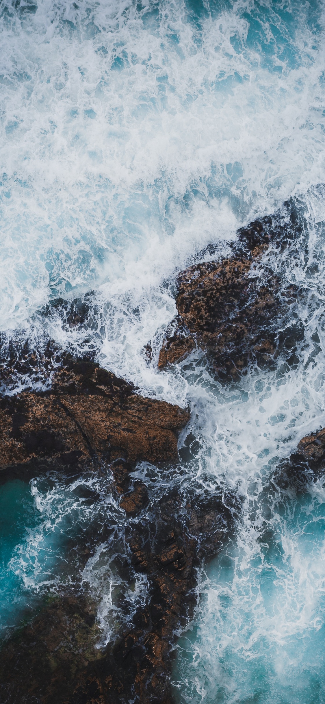 Ocean, Sea, Wave, Coast, Nature. Wallpaper in 1125x2436 Resolution