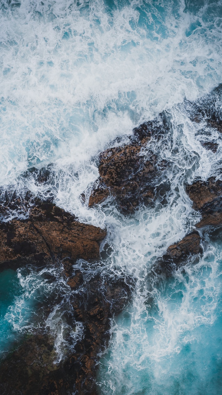 Ocean, Sea, Wave, Coast, Nature. Wallpaper in 720x1280 Resolution