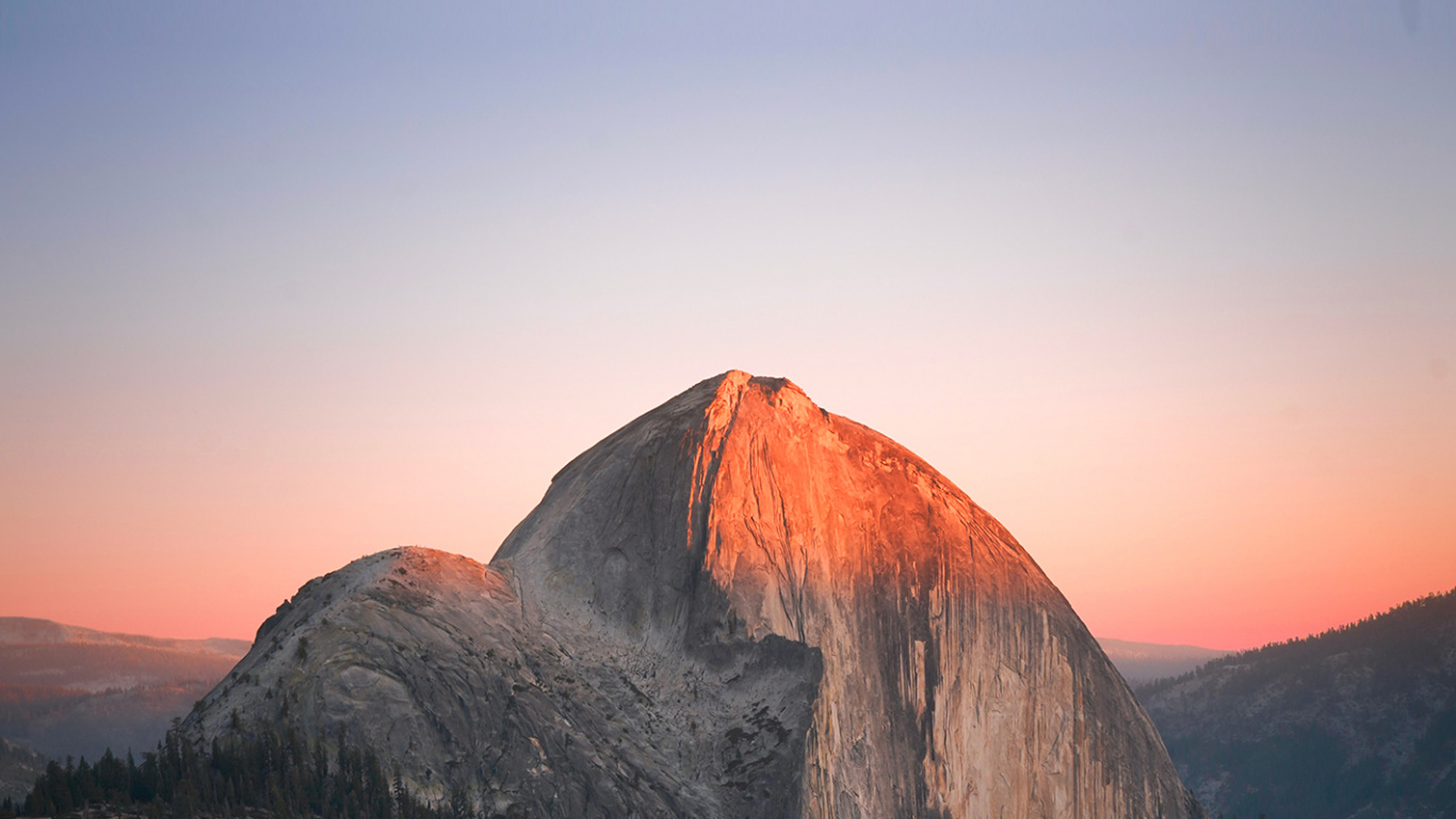 Glacier Point, Half Dome, Olmsted Point, National Park, Yosemite Falls. Wallpaper in 1366x768 Resolution