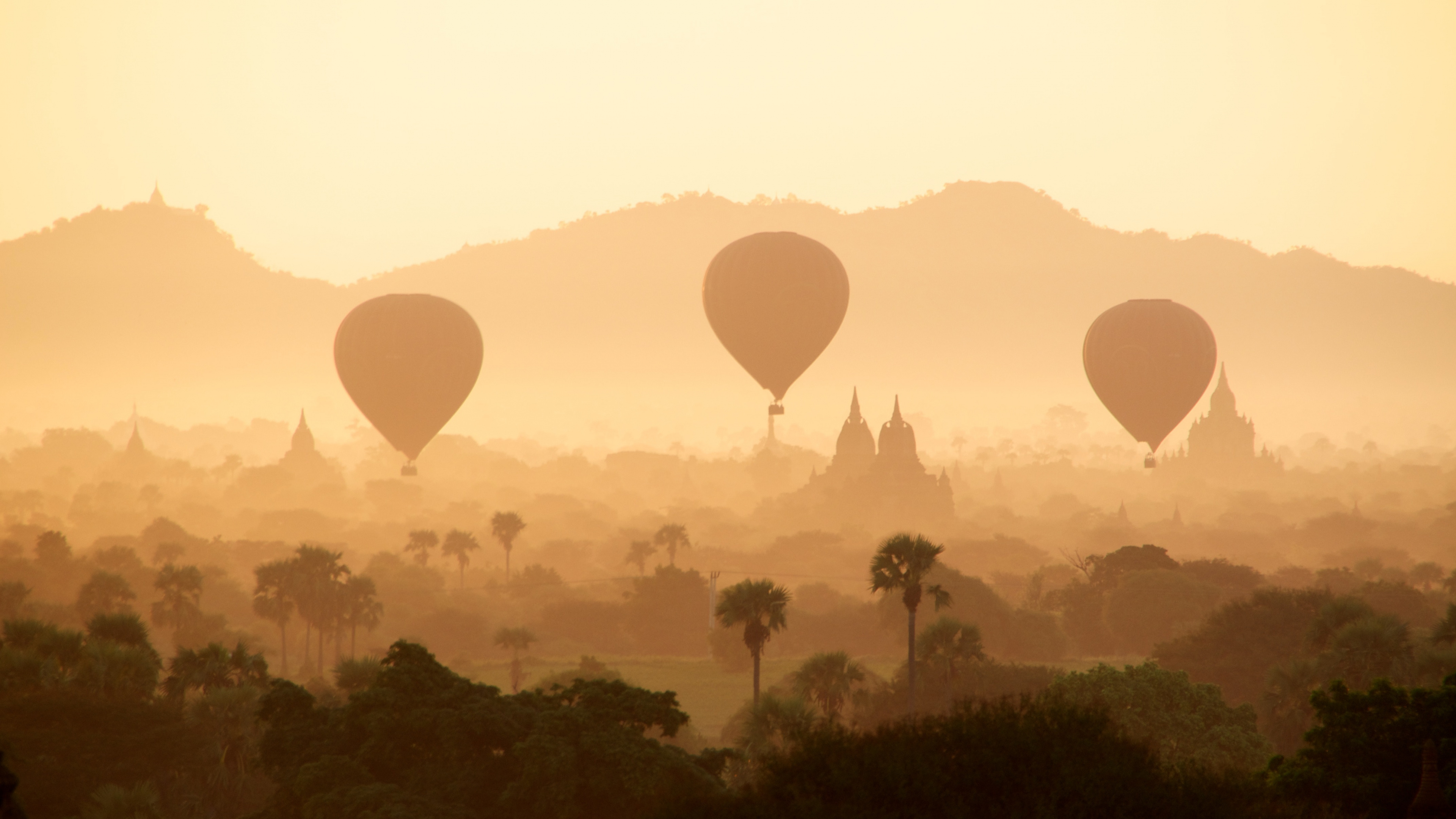 Ballon, Heißluftballon, Hot Air Ballooning, Morgen, Atmosphäre. Wallpaper in 3840x2160 Resolution