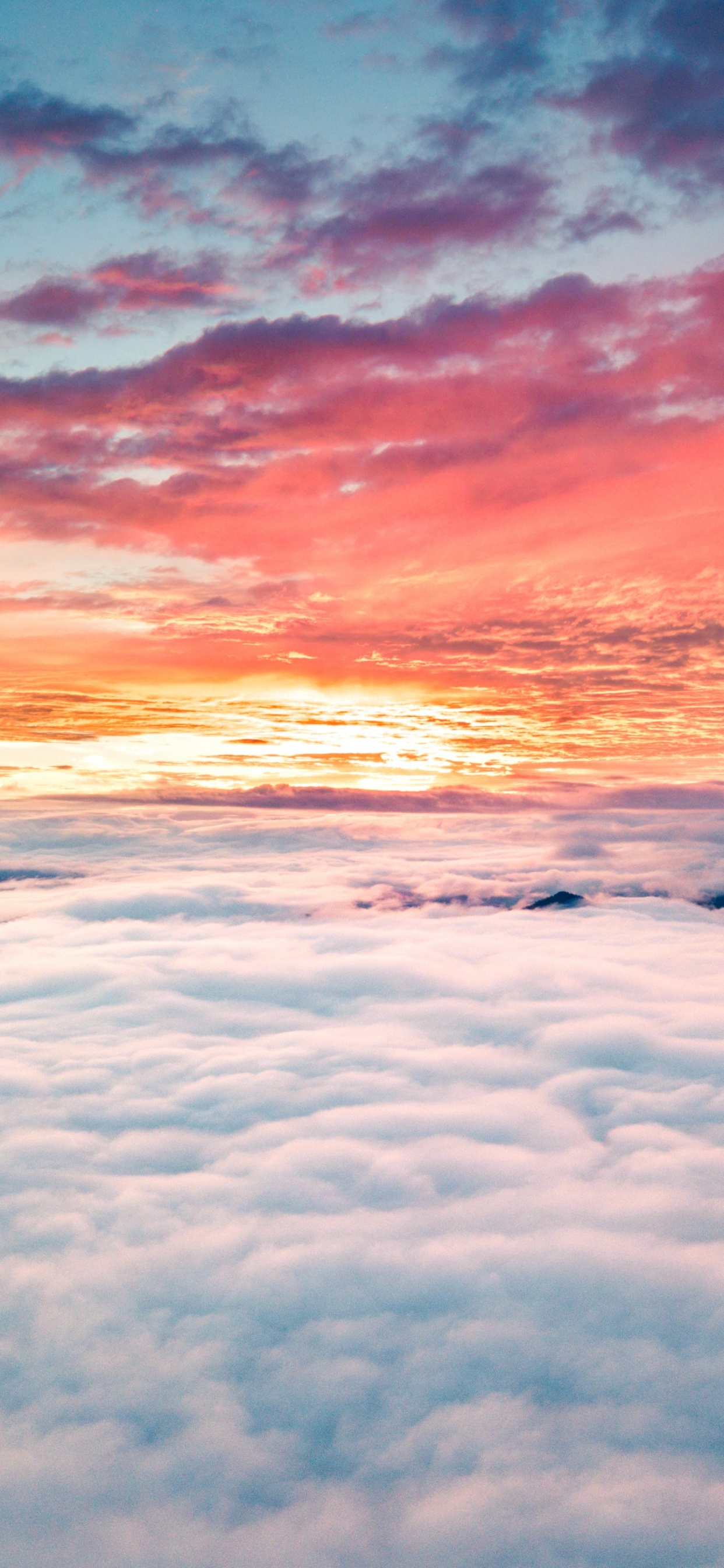 Cloudy Sunset, Cloud, Sunset, Sunrise, Atmosphere. Wallpaper in 1242x2688 Resolution