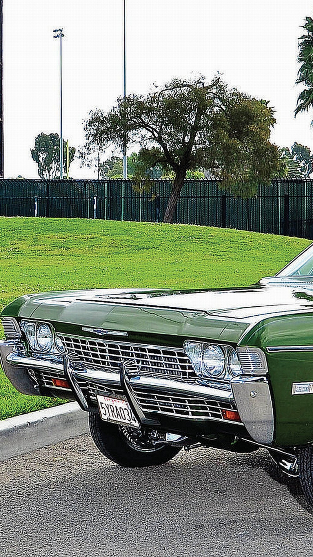 Green Classic Car Parked on Green Grass Field During Daytime. Wallpaper in 1080x1920 Resolution