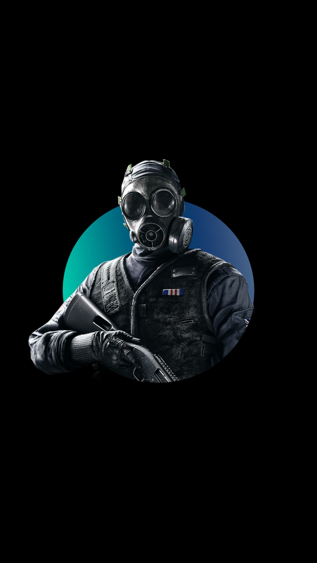 Amoled, Tom Clancy, Darkness, Mask, Space. Wallpaper in 1080x1920 Resolution