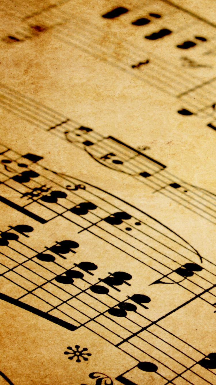 Klassische Musik, Noten, Musik, Text, Ästhetik. Wallpaper in 750x1334 Resolution