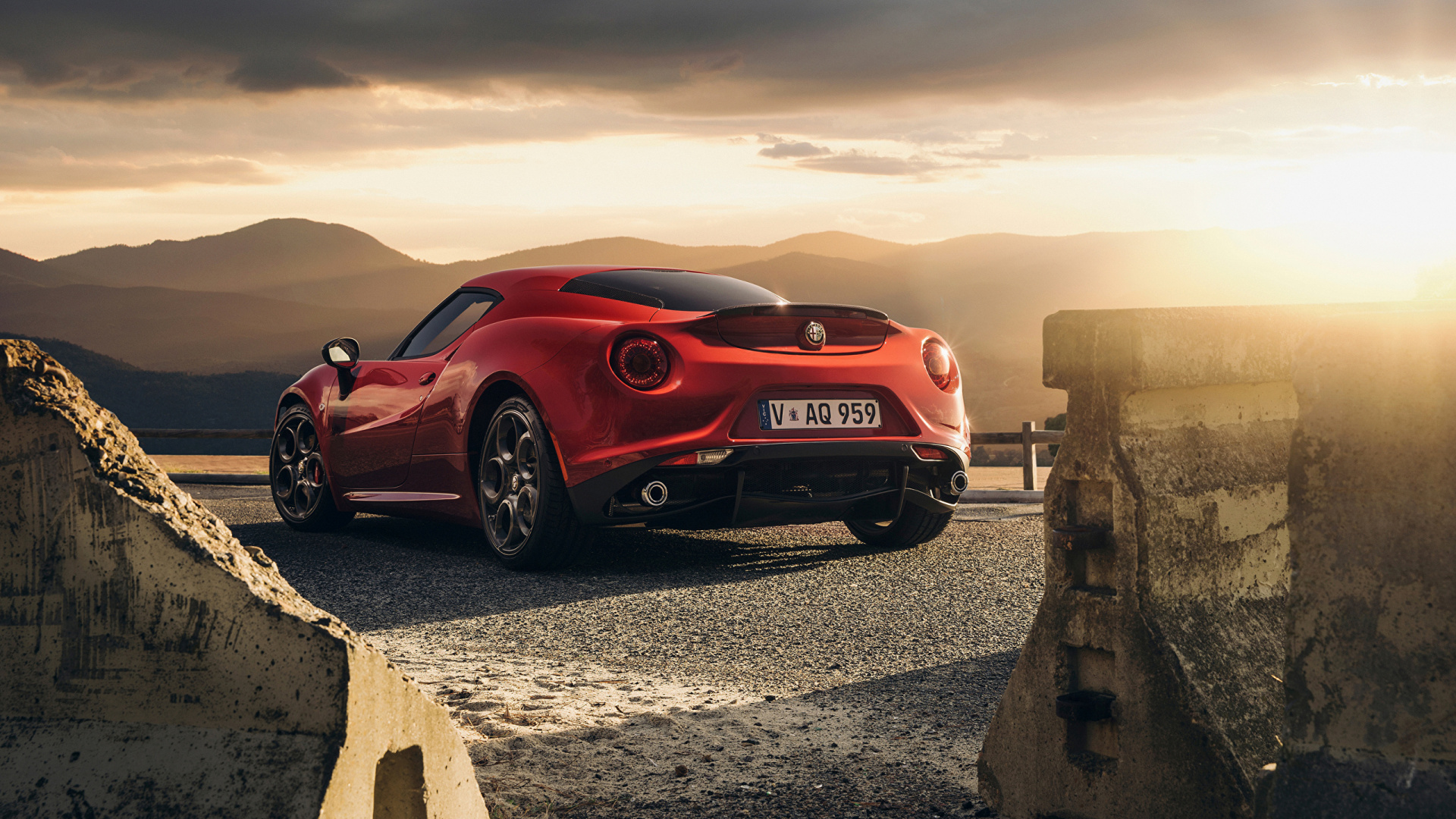 Red Porsche 911 on Gray Sand During Daytime. Wallpaper in 1920x1080 Resolution