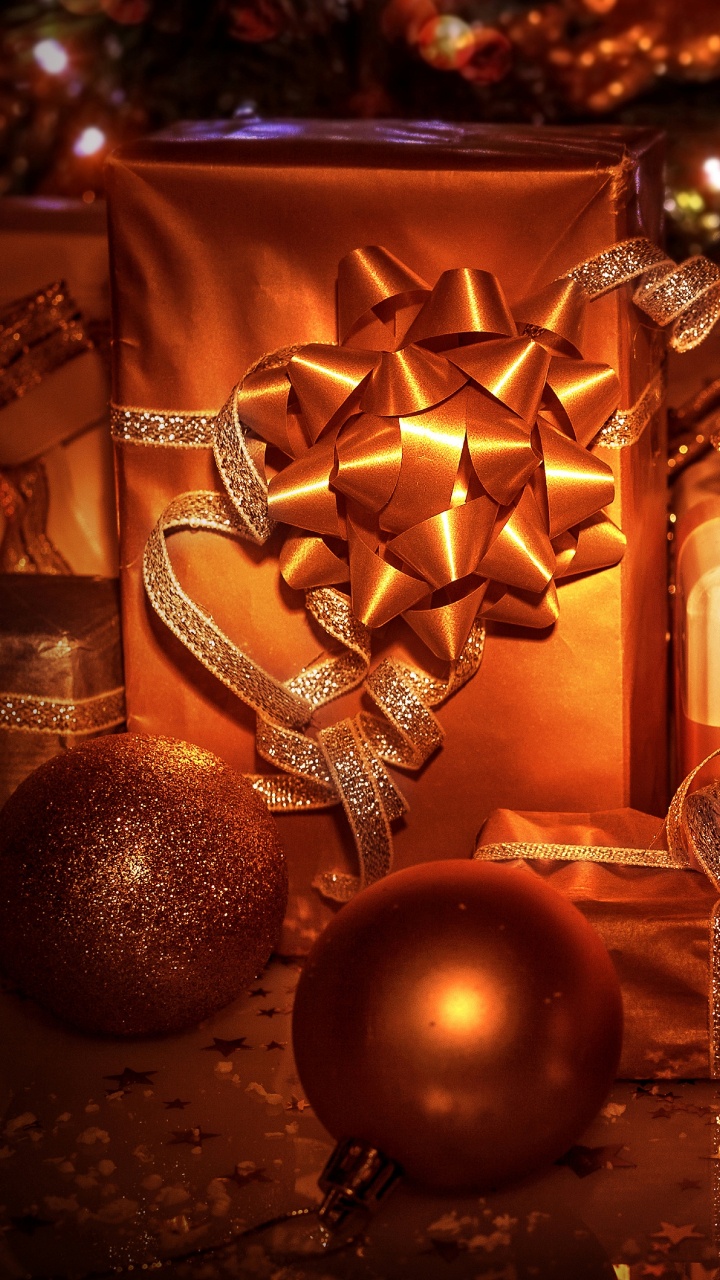 圣诞节那天, 圣诞节的装饰品, 圣诞树, 新的一年, 圣诞装饰 壁纸 720x1280 允许