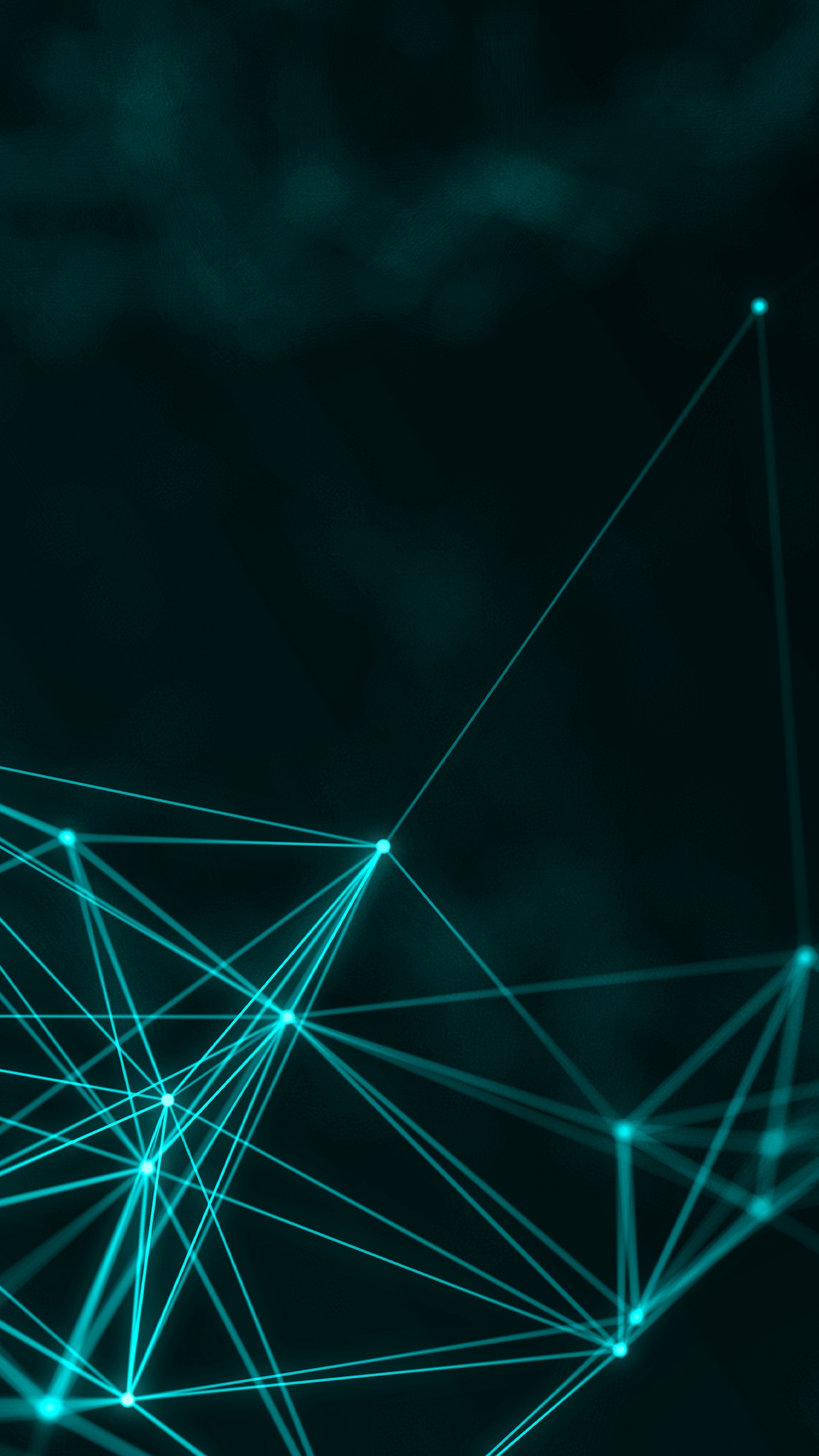 绿色的, 光, 三角形, 空间, 气氛 壁纸 1440x2560 允许