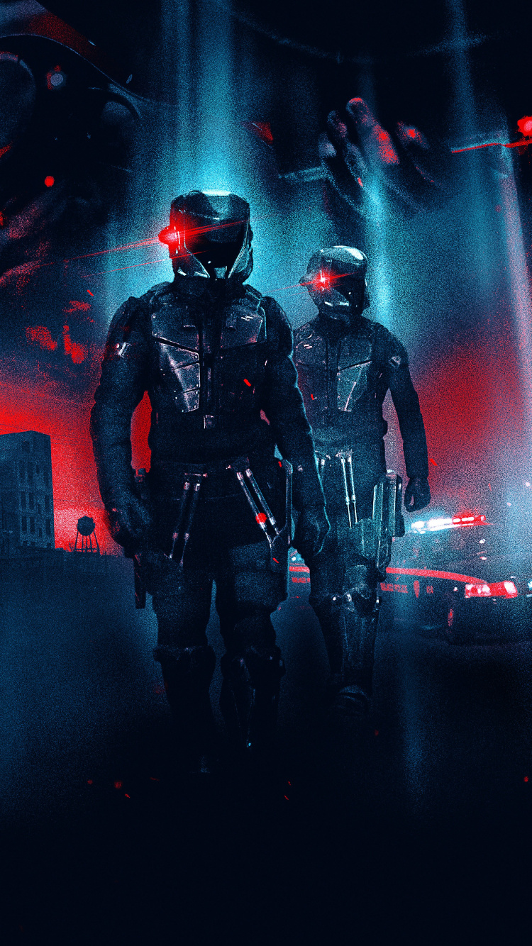 Mann Mit Schwarzem Helm Und Schwarzem Helm, Der Auf Der Bühne Steht. Wallpaper in 750x1334 Resolution