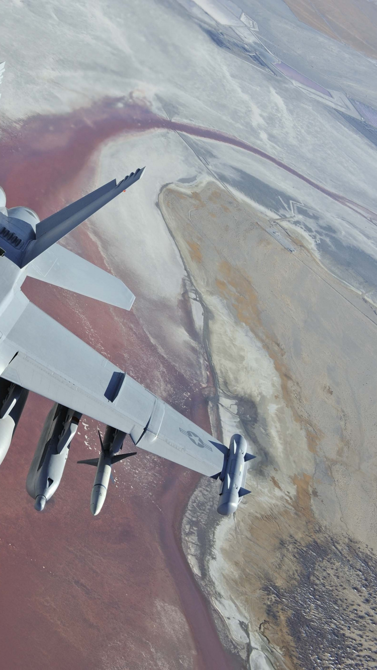 波音F-18E F超级大黄蜂, 美国海军, 军用飞机, 喷气式飞机, 航空 壁纸 750x1334 允许
