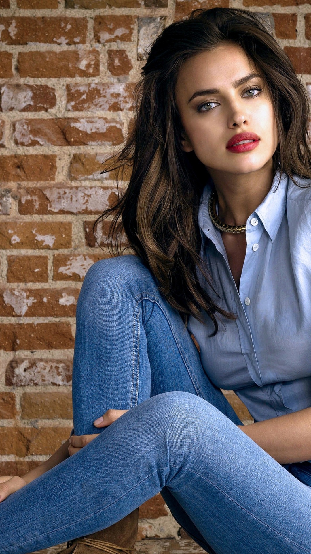 伊琳娜·谢克（Irina Shayk）, 模型, 名人, 头发, 牛仔裤 壁纸 1080x1920 允许