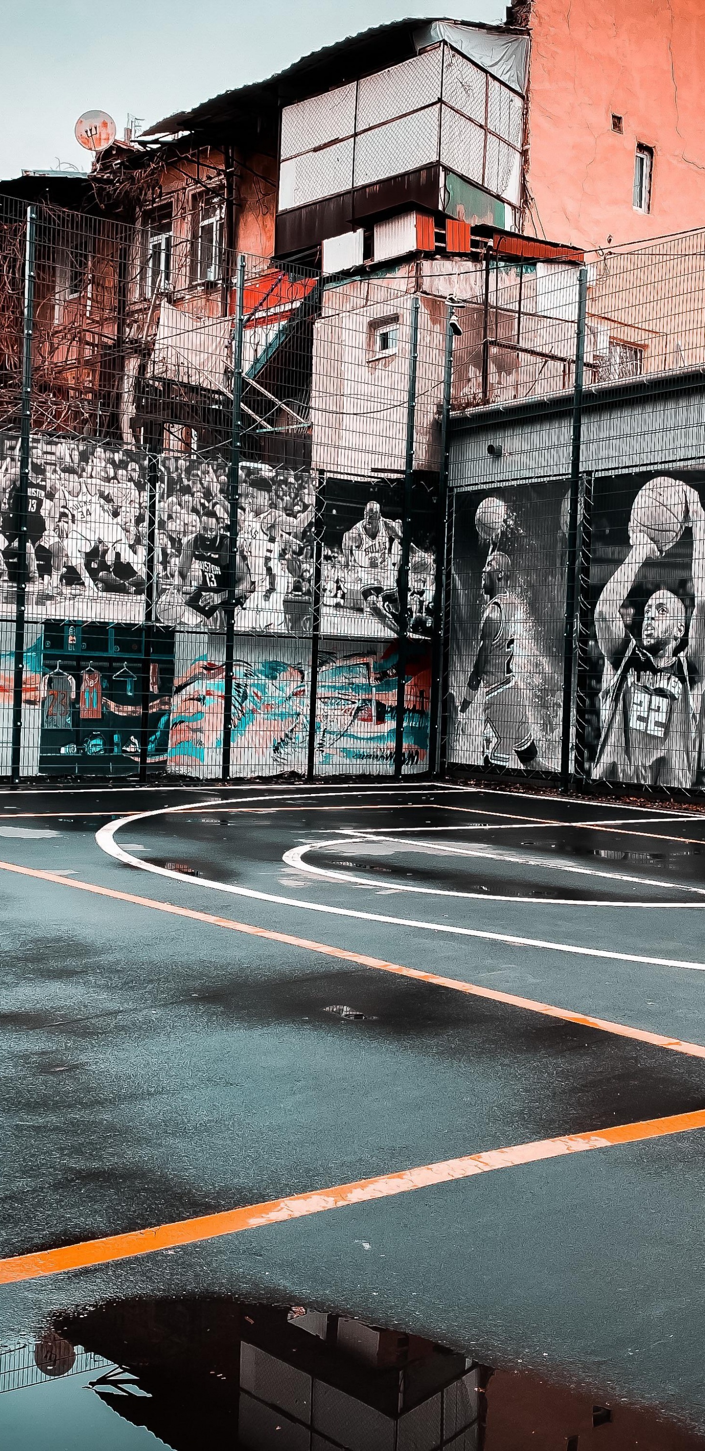 Cars, Apples, Colorfulness, Building, Road Surface. Wallpaper in 1440x2960 Resolution