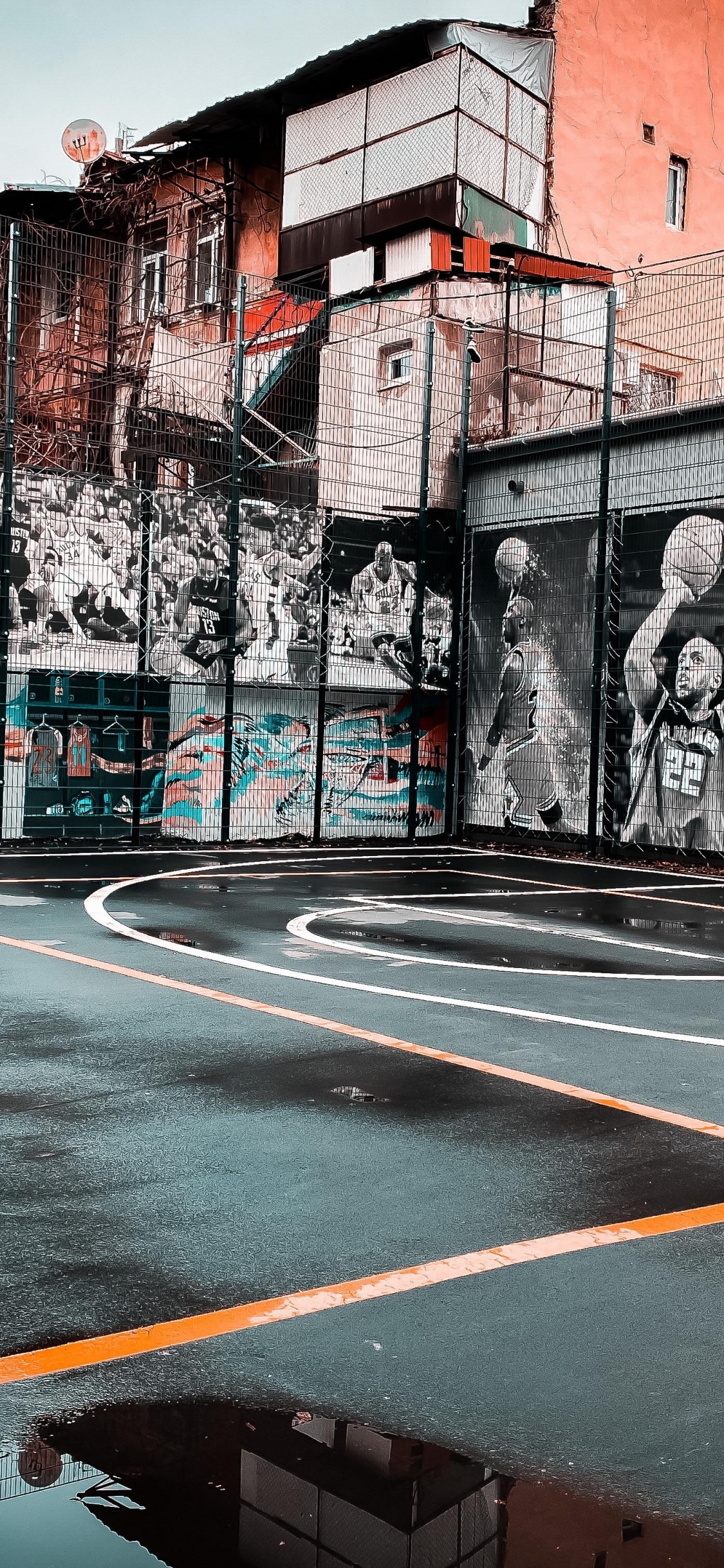 苹果, 色彩, 沥青, 建筑, 艺术 壁纸 1125x2436 允许