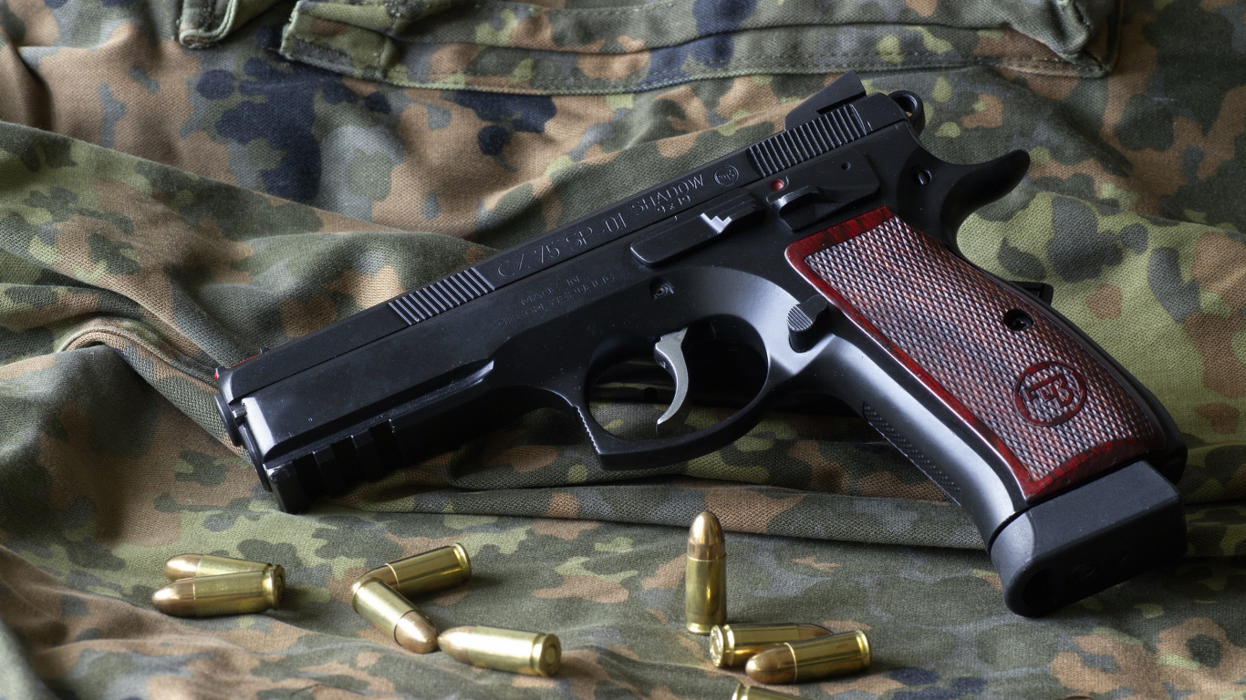 Handgun, Firearm, Gun, Trigger, Gun Accessory. Wallpaper in 1366x768 Resolution