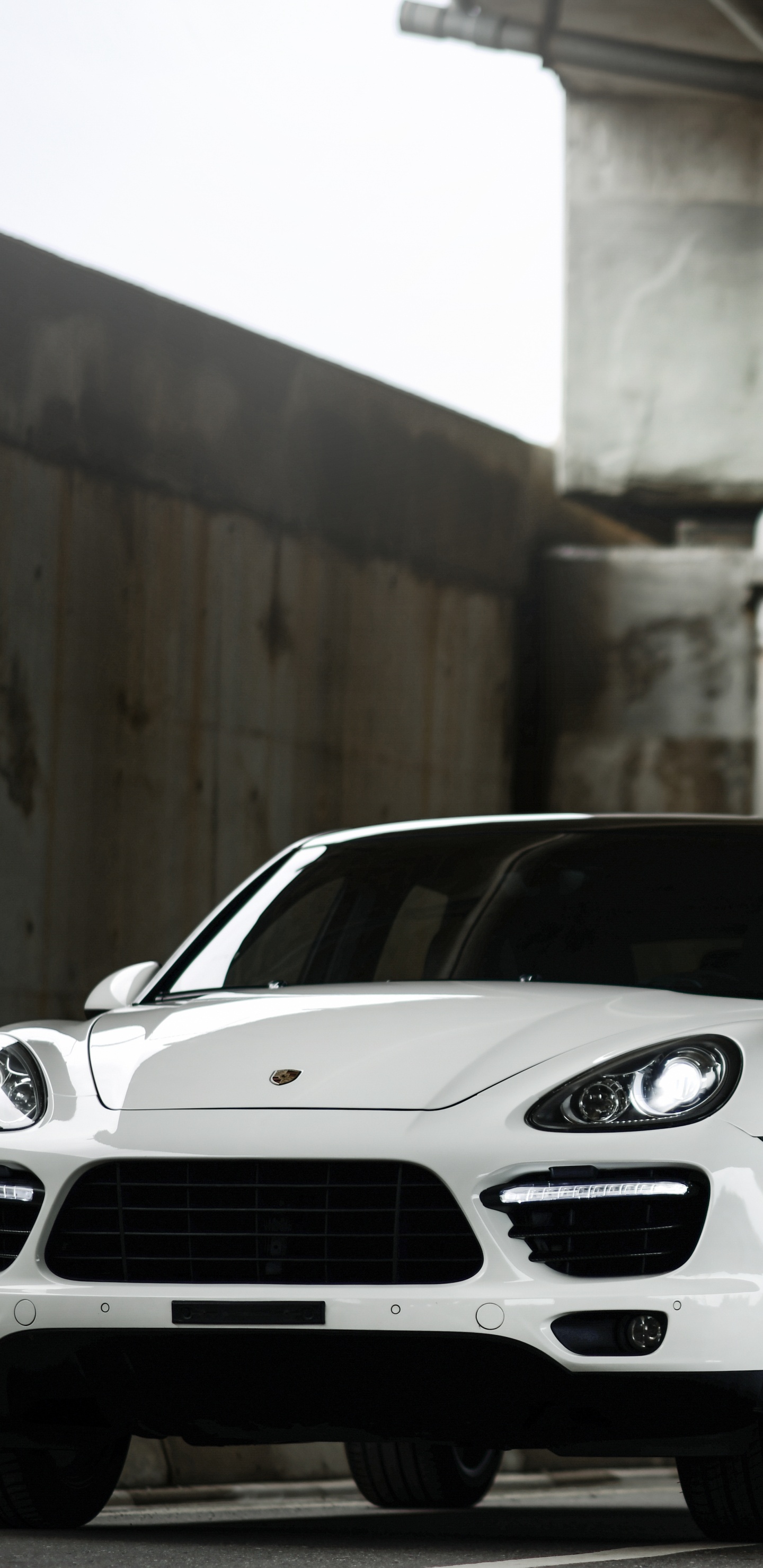 White Bmw m 3 Coupe Parked on Tunnel. Wallpaper in 1440x2960 Resolution