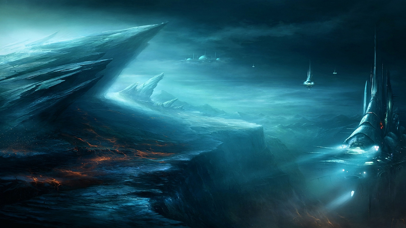 气氛, 大海, 海洋, 手持设备, 外层空间 壁纸 1366x768 允许