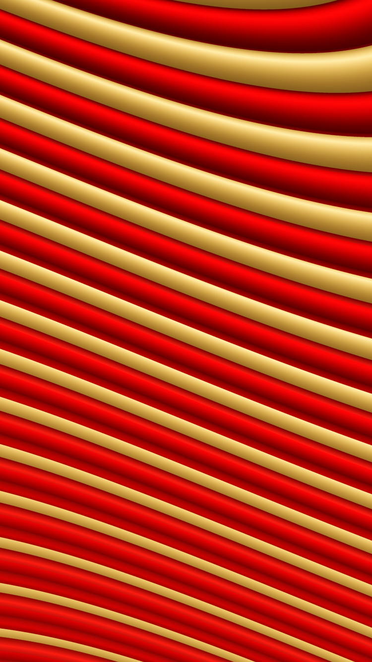 Textile Rayé Rouge et Jaune. Wallpaper in 750x1334 Resolution