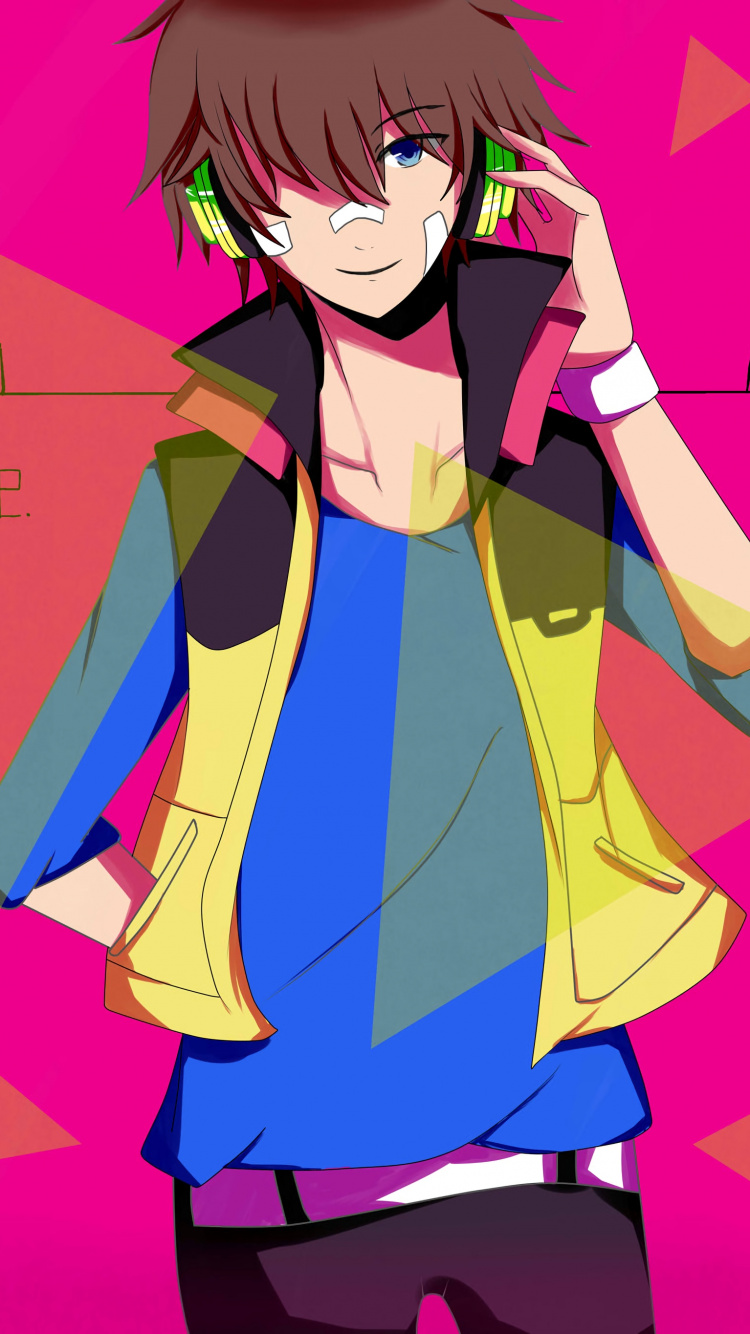 Femme en Caractère Anime Uniforme Scolaire Blanc et Noir. Wallpaper in 750x1334 Resolution