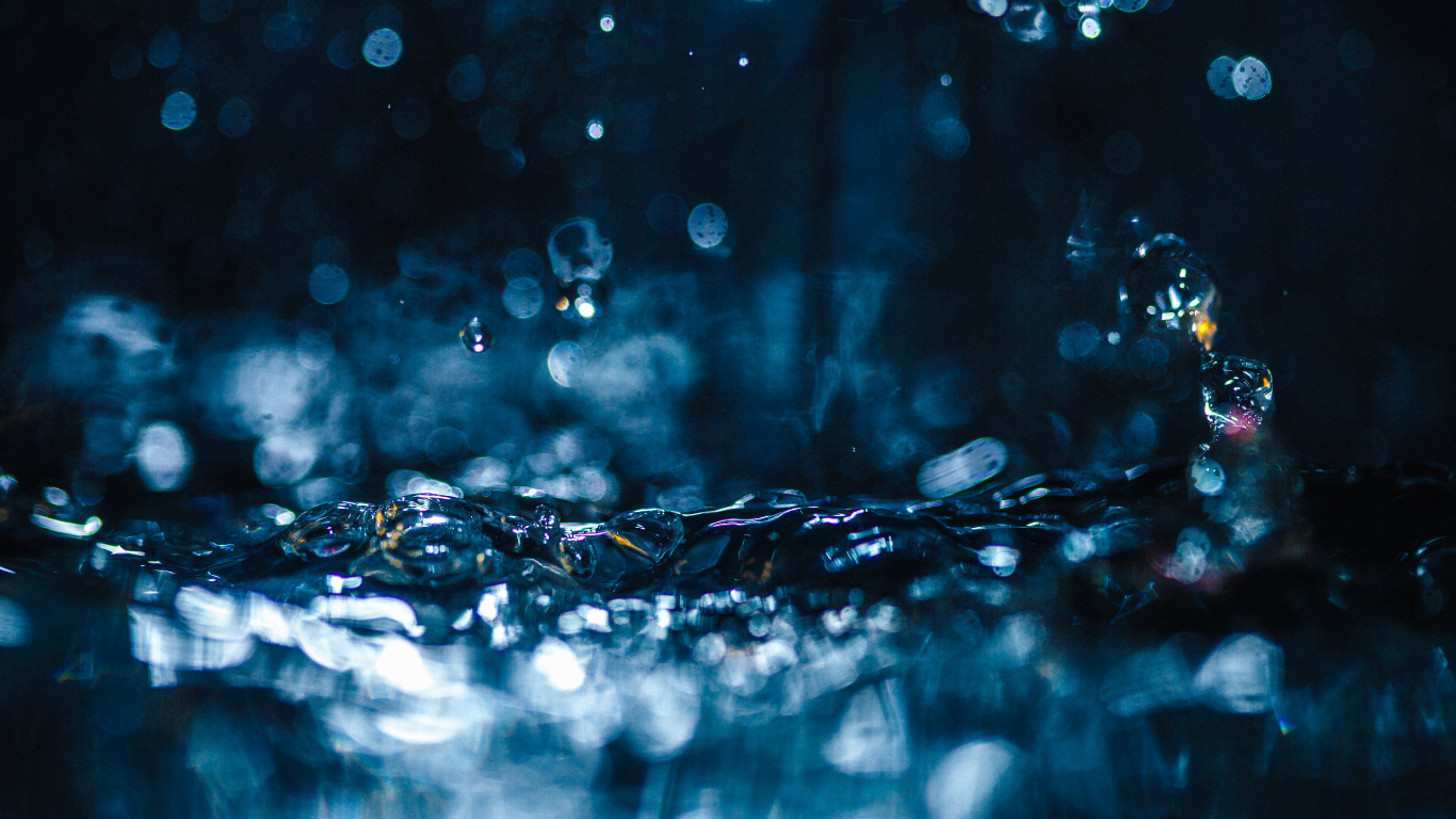 Water, Liquid, Azure, Fluid, Moisture. Wallpaper in 1366x768 Resolution