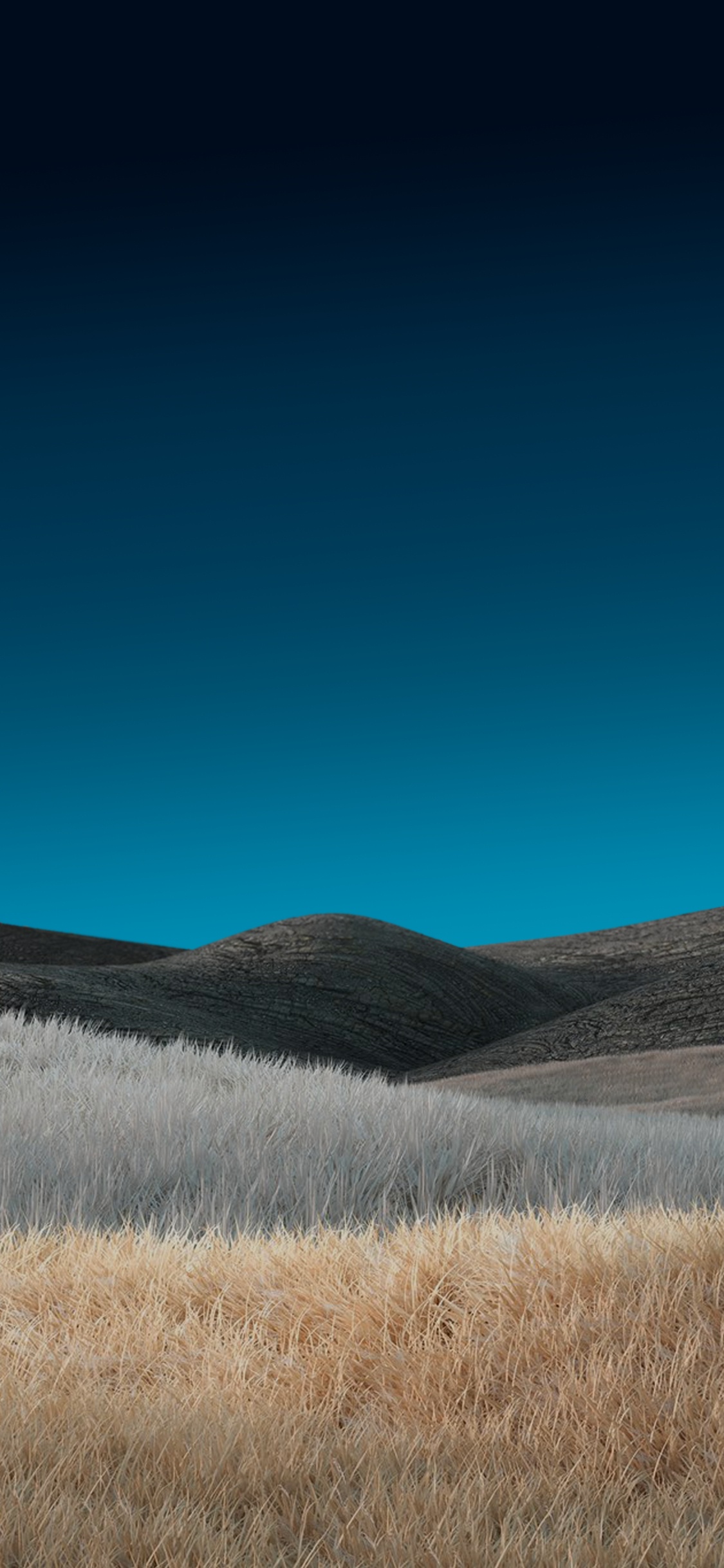 草原, Azure, 自然景观, 高地, 斜坡 壁纸 1125x2436 允许