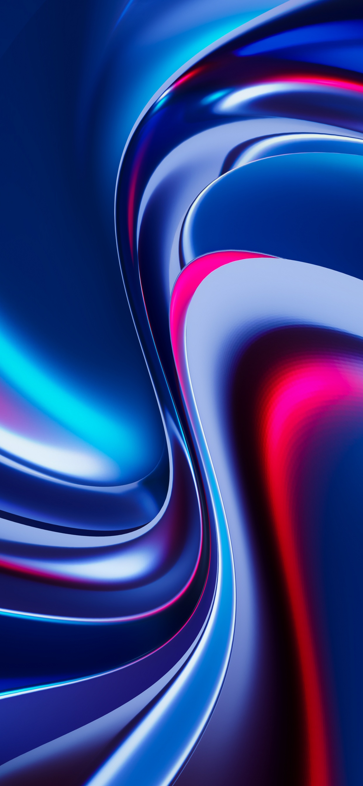 Electric Blue, Fractal Art, Colorfulness, Purple, Liquid. Wallpaper in 1242x2688 Resolution