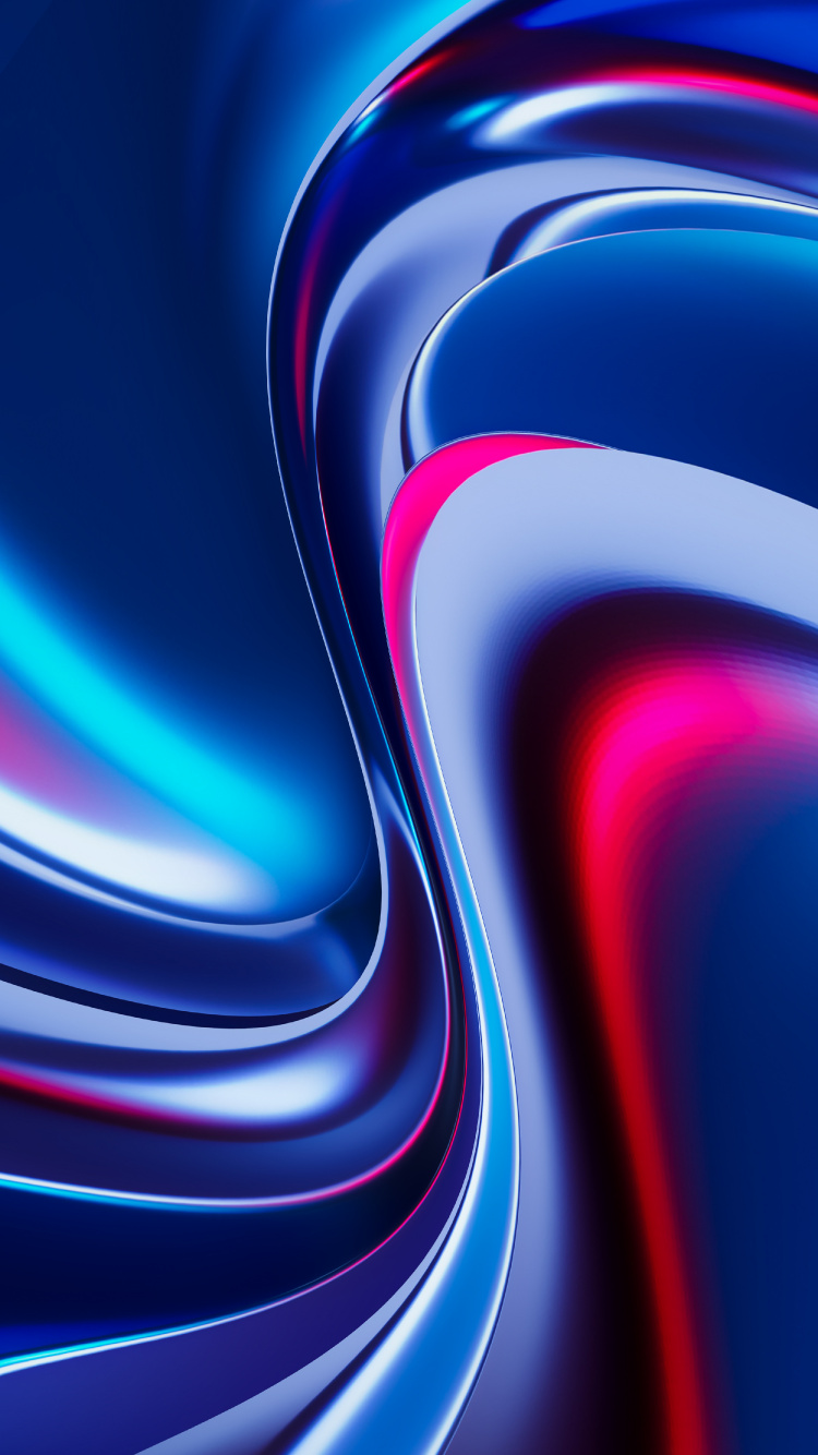 Electric Blue, Fractal Art, Colorfulness, Purple, Liquid. Wallpaper in 750x1334 Resolution