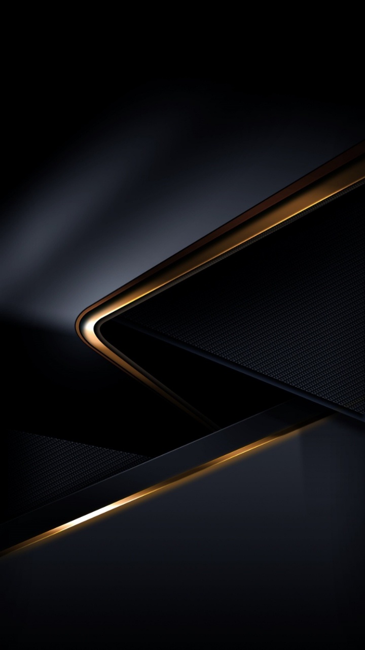 Schwarz, Gold, Automotive Lighting, Bernstein, Rechteck. Wallpaper in 720x1280 Resolution